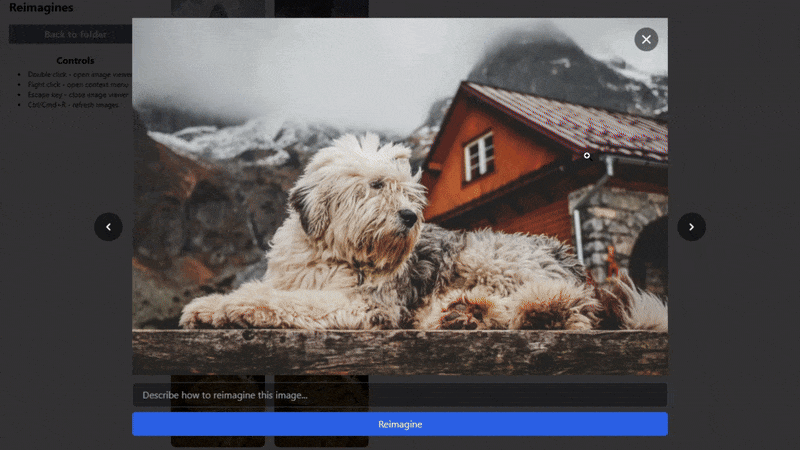 Reimagine photos demo